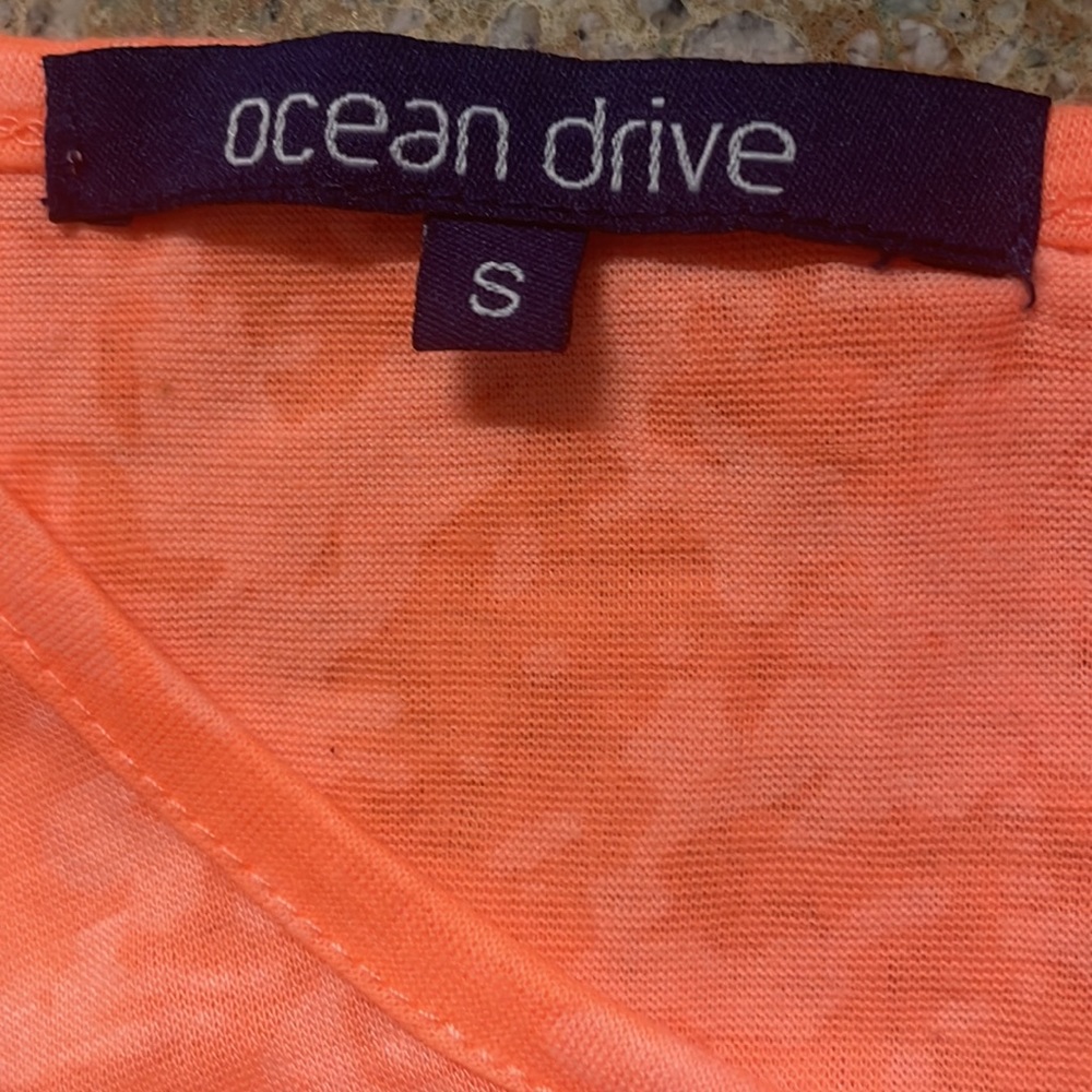 Hang out festival concert crop top sleeveless Orange women’s size small S - Picture 10 of 10